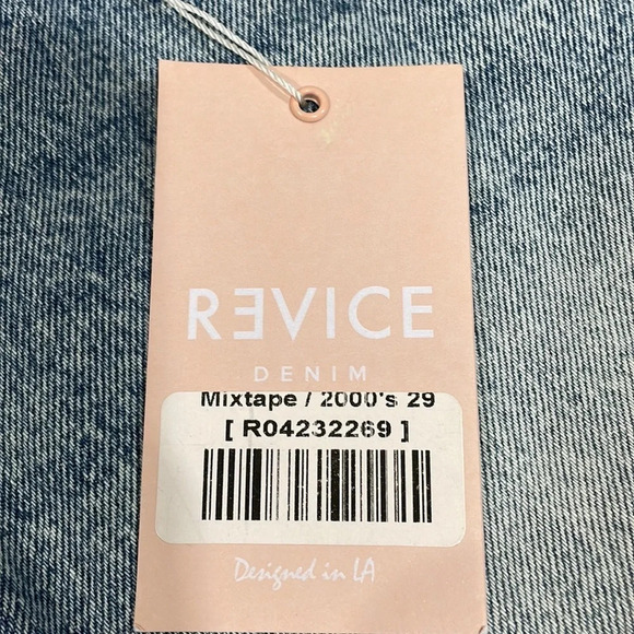 NWT Revice Mixtape / 2000’s Fold Over Waist Stone Washed Denim Jeans 29 - Picture 8 of 16